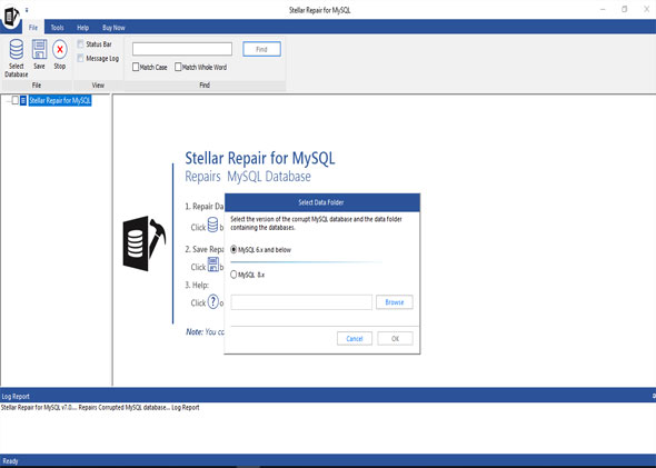 Stellar Phoenix Database Repair for MySQL
