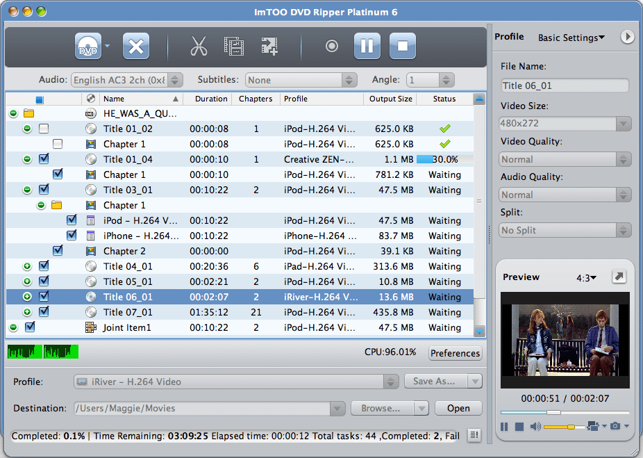 ImTOO DVD Ripper Platinum for Mac