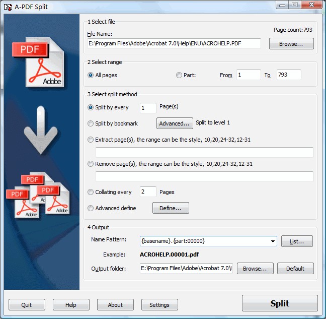 Split PDF for mac