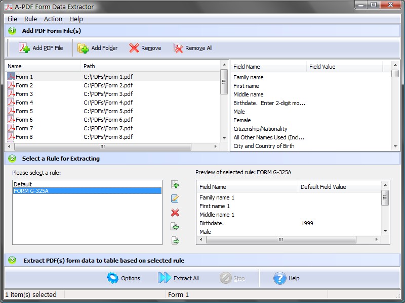 A-PDF Form Data Extractor