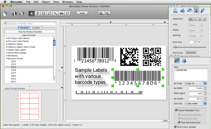 iBarcoder, Mac Barcode Generator