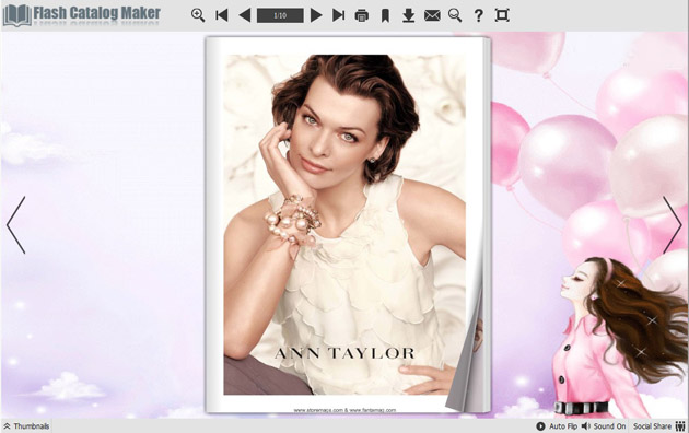 Flash Catalog Templates – Beautiful Girl