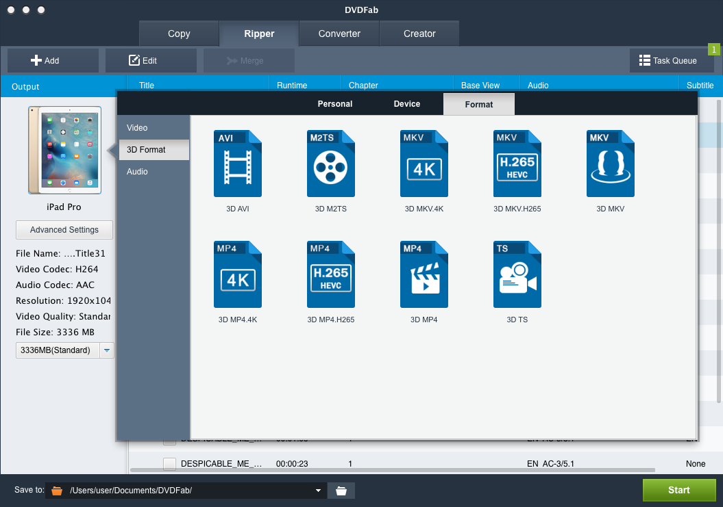 DVDFab Blu-ray Ripper for Mac