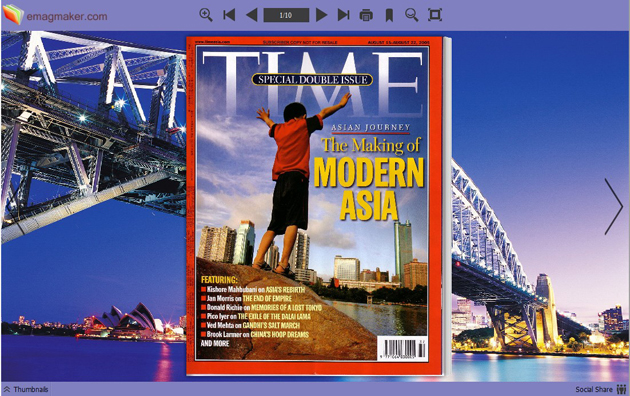 Flash Magazine Themes for Bridge Style
