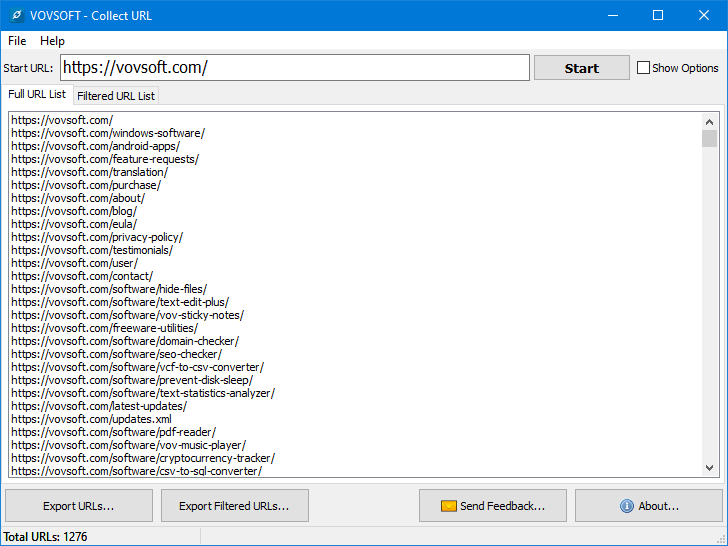 Collect URL