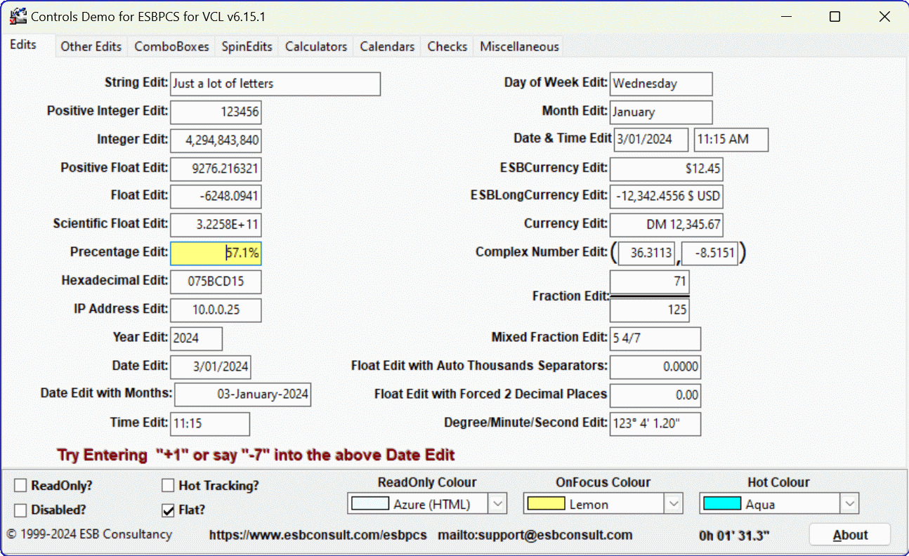 ESBPCS for VCL – Components and Routines