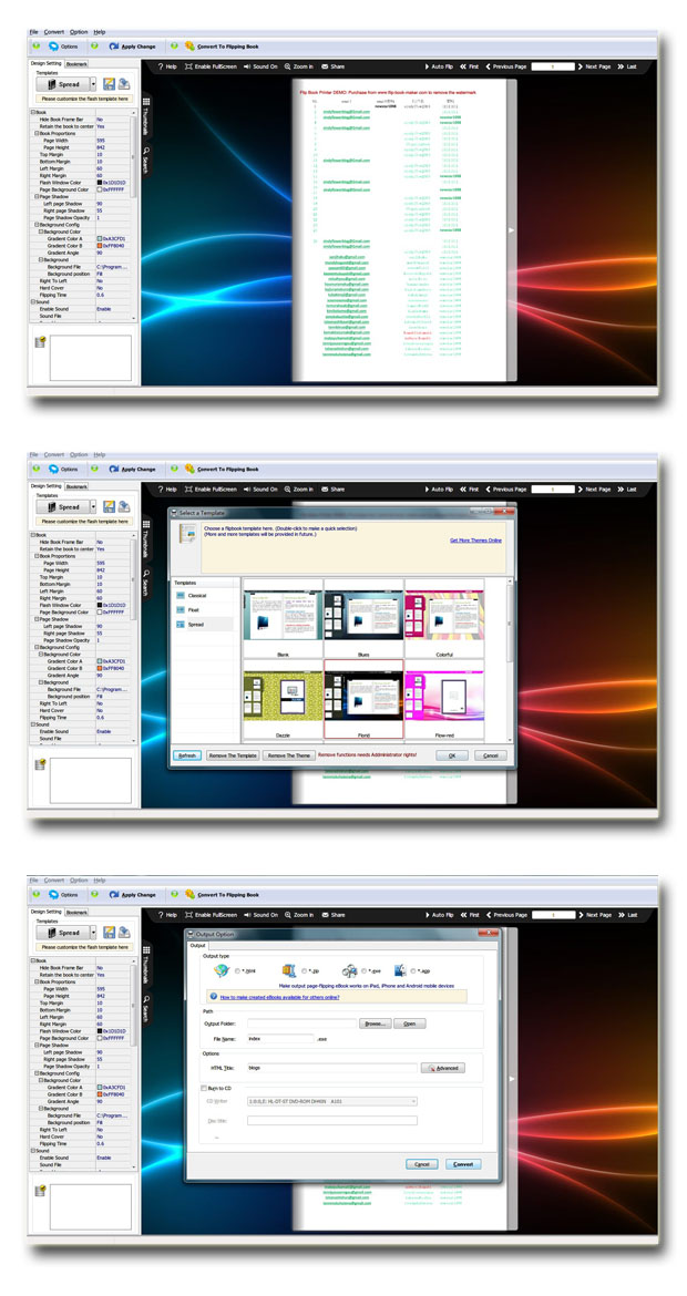 Flash Brochure Printer