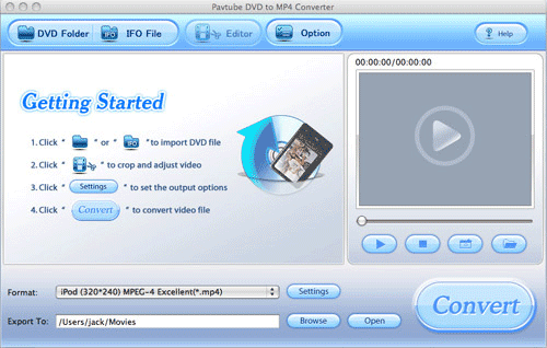 Pavtube DVD to MP4 Converter for Mac