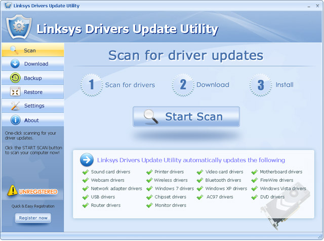 Linksys Drivers Update Utility