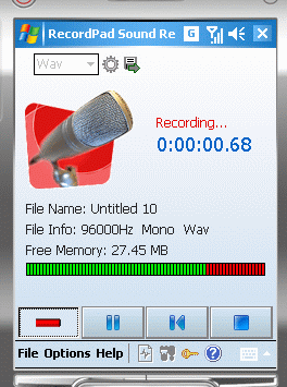 RecordPad  Recorder Windows CE