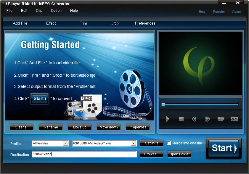 4Easysoft Mod to MPEG Converter