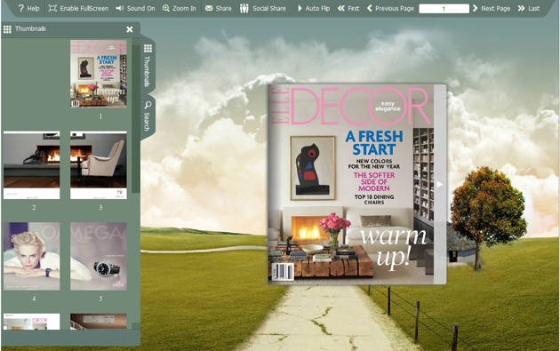 Standard FlashBook Templates for Natural Landscape