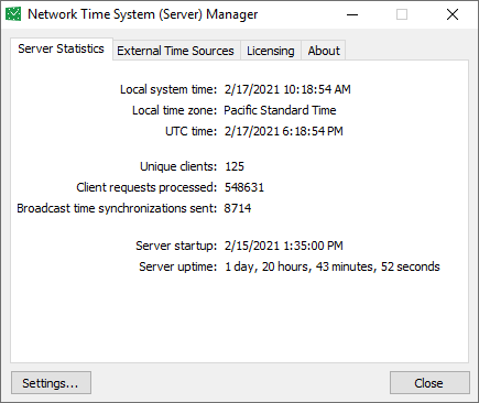 Network Time System