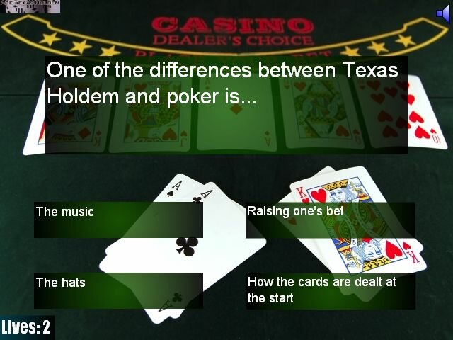 Contrasts Between Poker And Holdem Quiz