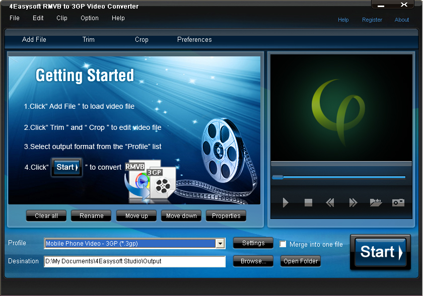 4Easysoft RMVB to 3GP Video Converter