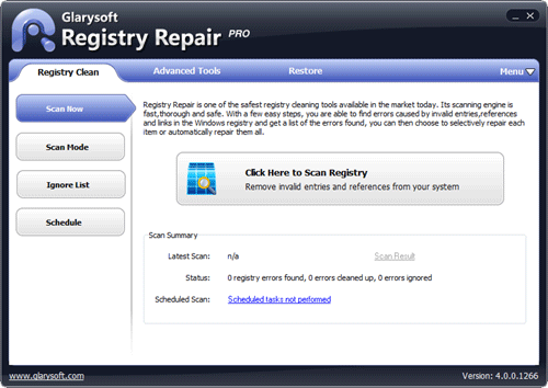 Glary Registry Repair