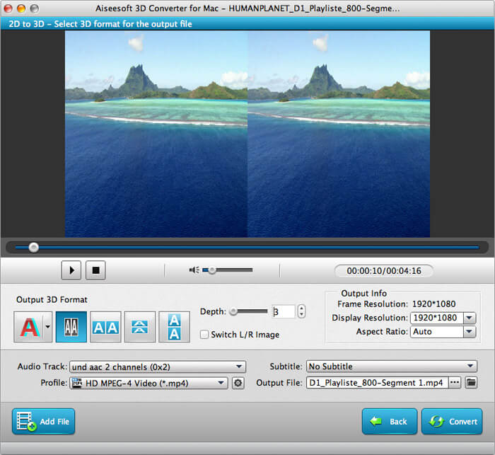 Aiseesoft 3D Converter for Mac