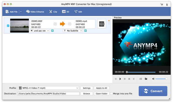 4Videosoft MXF Converter for Mac