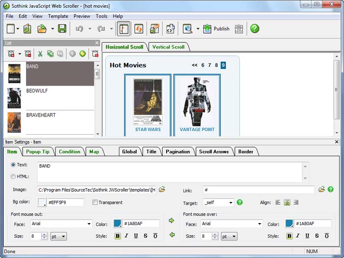 Sothink JavaScript Web Scroller