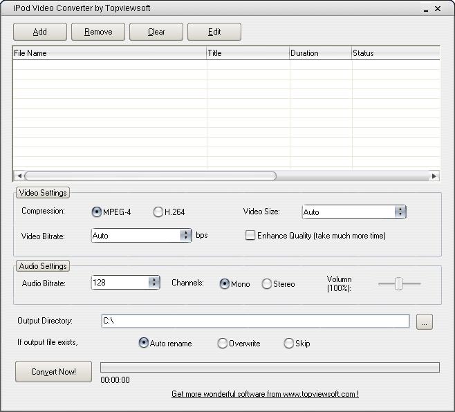 Free iPod Video Converter by Topviewsoft