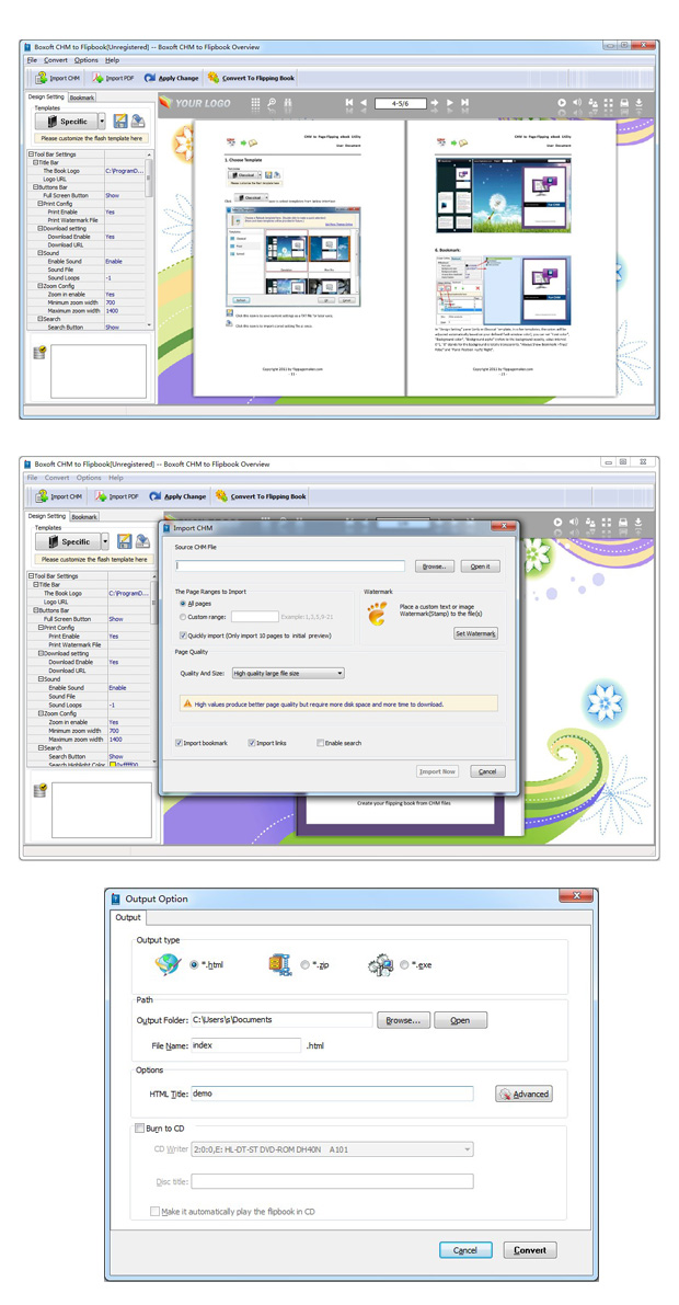 Boxoft CHM to Flipbook