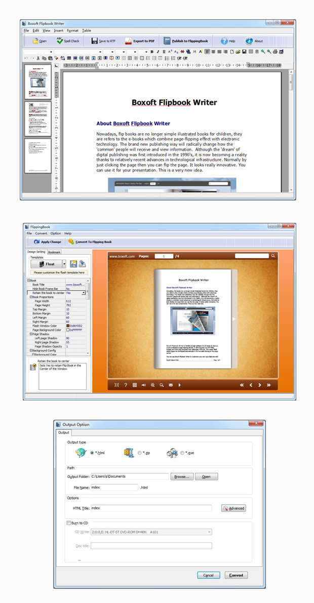 Boxoft Flipbook Writer