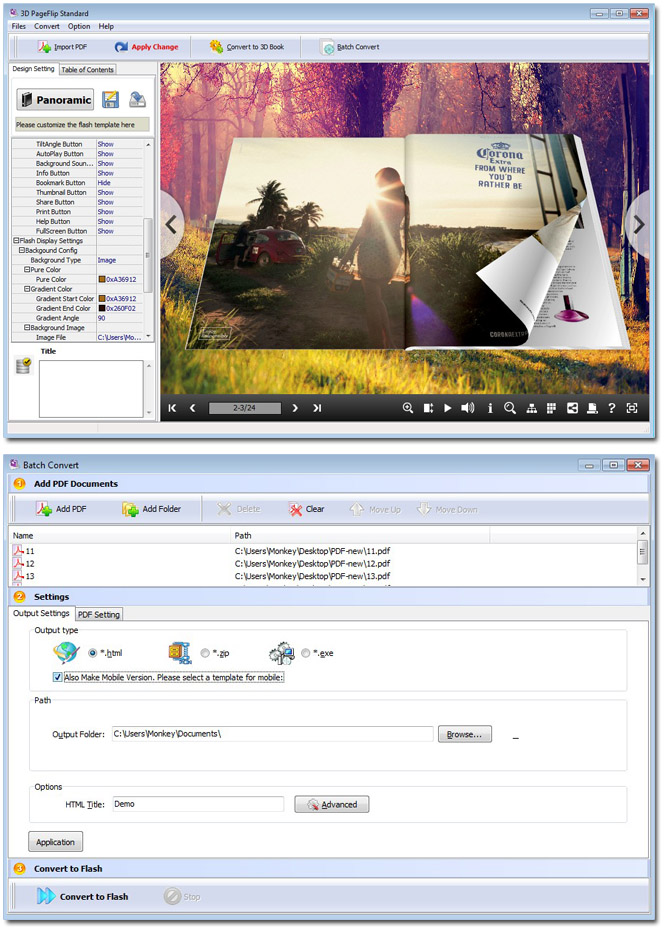 3DPageFlip Standard