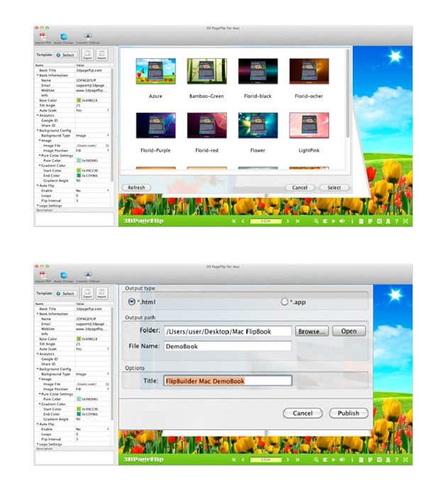 PDF to Flipping Book 3D for Mac