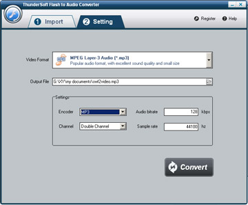 ThunderSoft Flash to Audio Converter