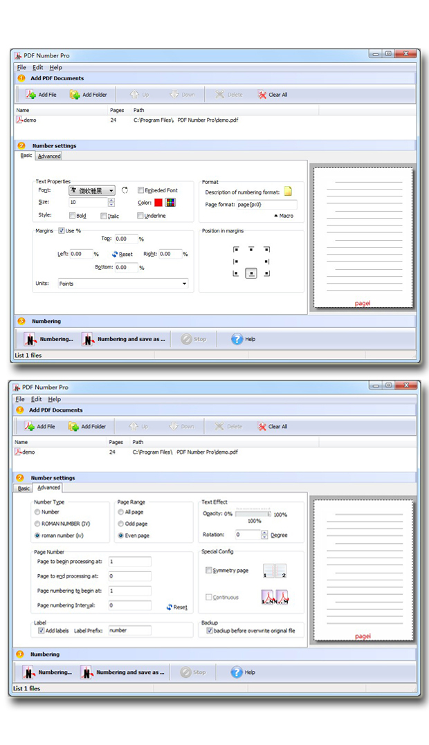 Simple PDF Number Pro