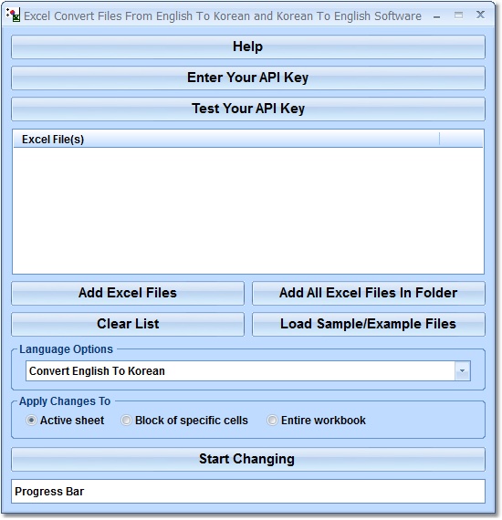 Excel Convert Files From English To Korean and Kor