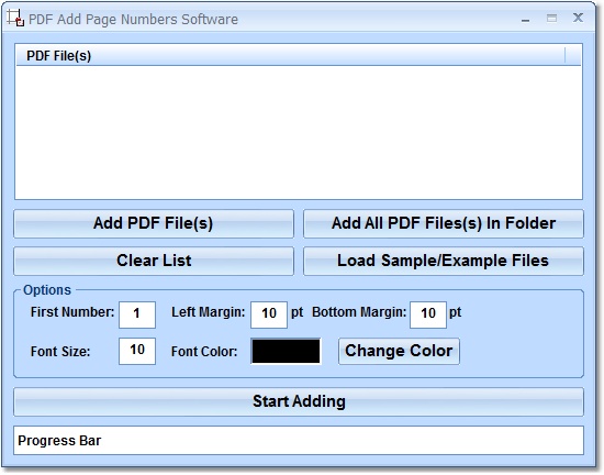 PDF Add Page Numbers Software