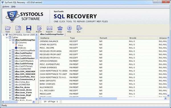 Server cant Find Request Database Table