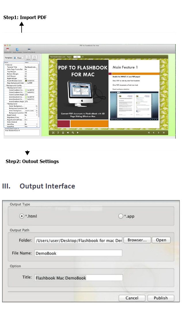PDF to FlashBook Lite for MAC