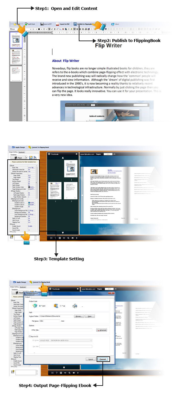 Flip Writer