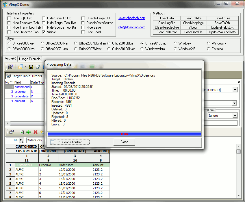 VImpX – ETL ActiveX