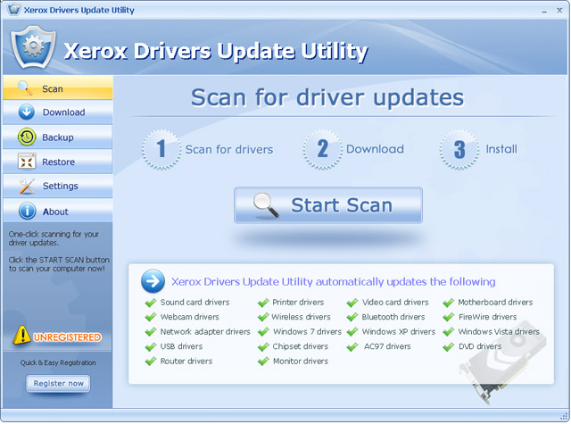 Xerox Drivers Update Utility