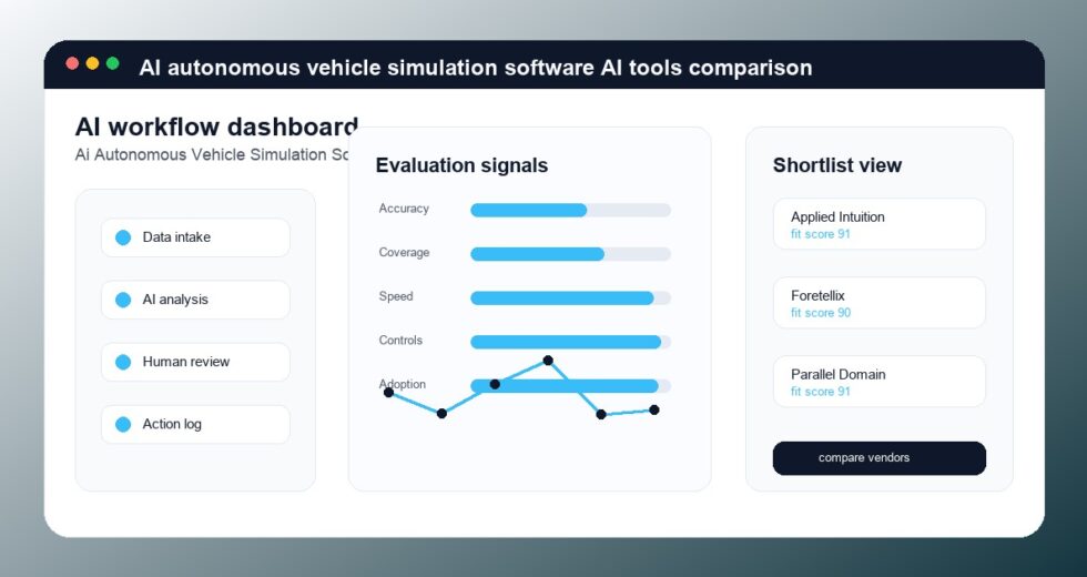 Best AI Autonomous Vehicle Simulation Software Tools 2026