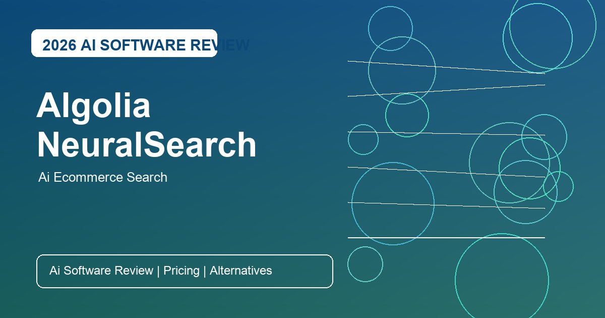 Algolia NeuralSearch Review for AI ecommerce search