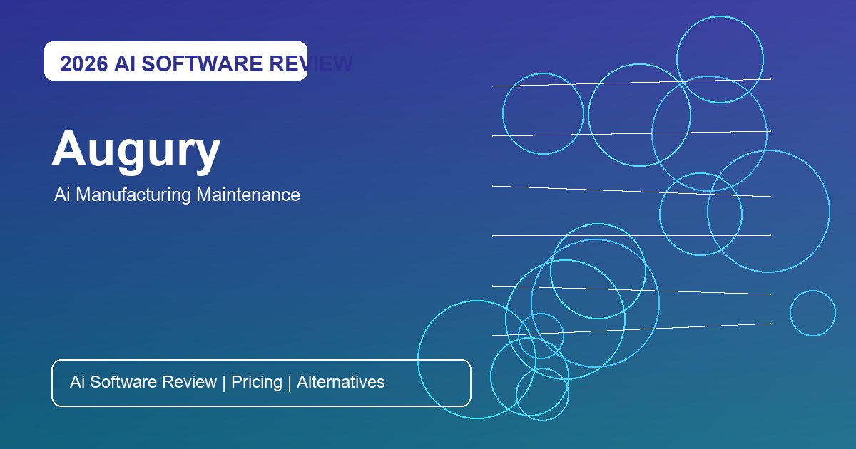 Augury Review for AI manufacturing maintenance