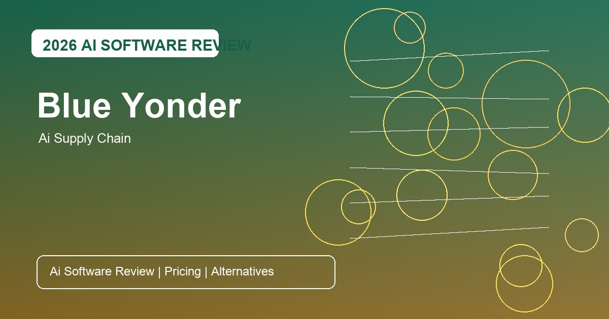 Blue Yonder Review for AI supply chain