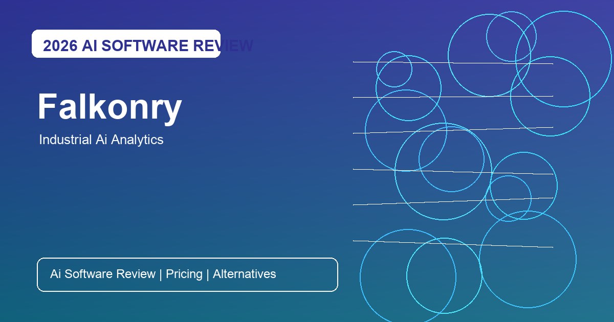 Falkonry Review for industrial AI analytics