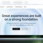 Kore.ai official homepage screenshot for AI software review