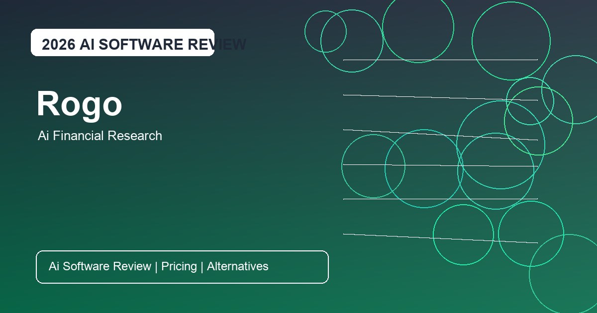 Rogo Review for AI financial research