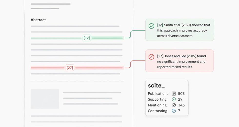 Scite Review 2026: AI Research Literature Software